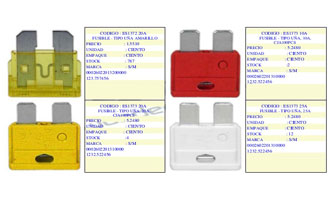 FUSIBLE U?A 10,15,20,25,30 AMP 