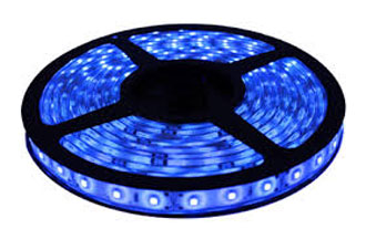 CINTA LED 12V 4,8W 60Led/mt VERDE/AZUL ROLLO (5mt)